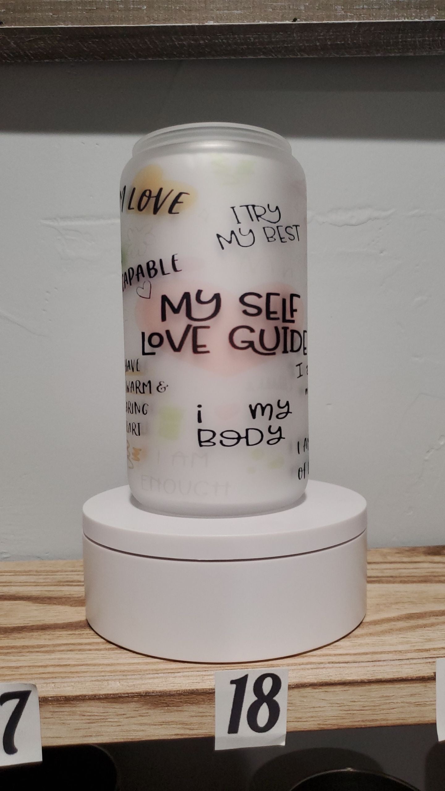 My self love guide glass libby can